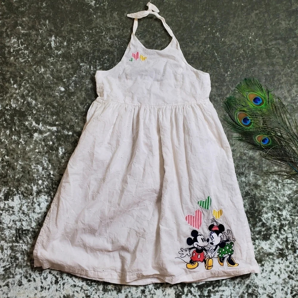 Disney Halter White Eyelet Dress